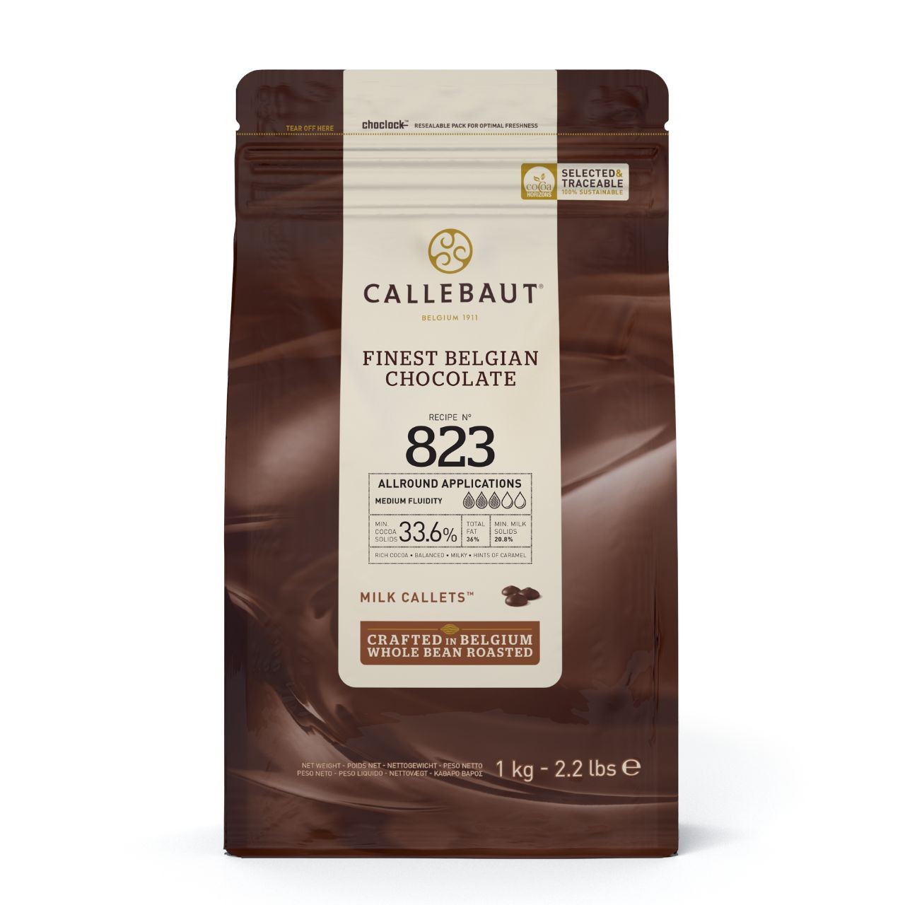 CALLEBAUT 823 Tejcsokoládé 1kg