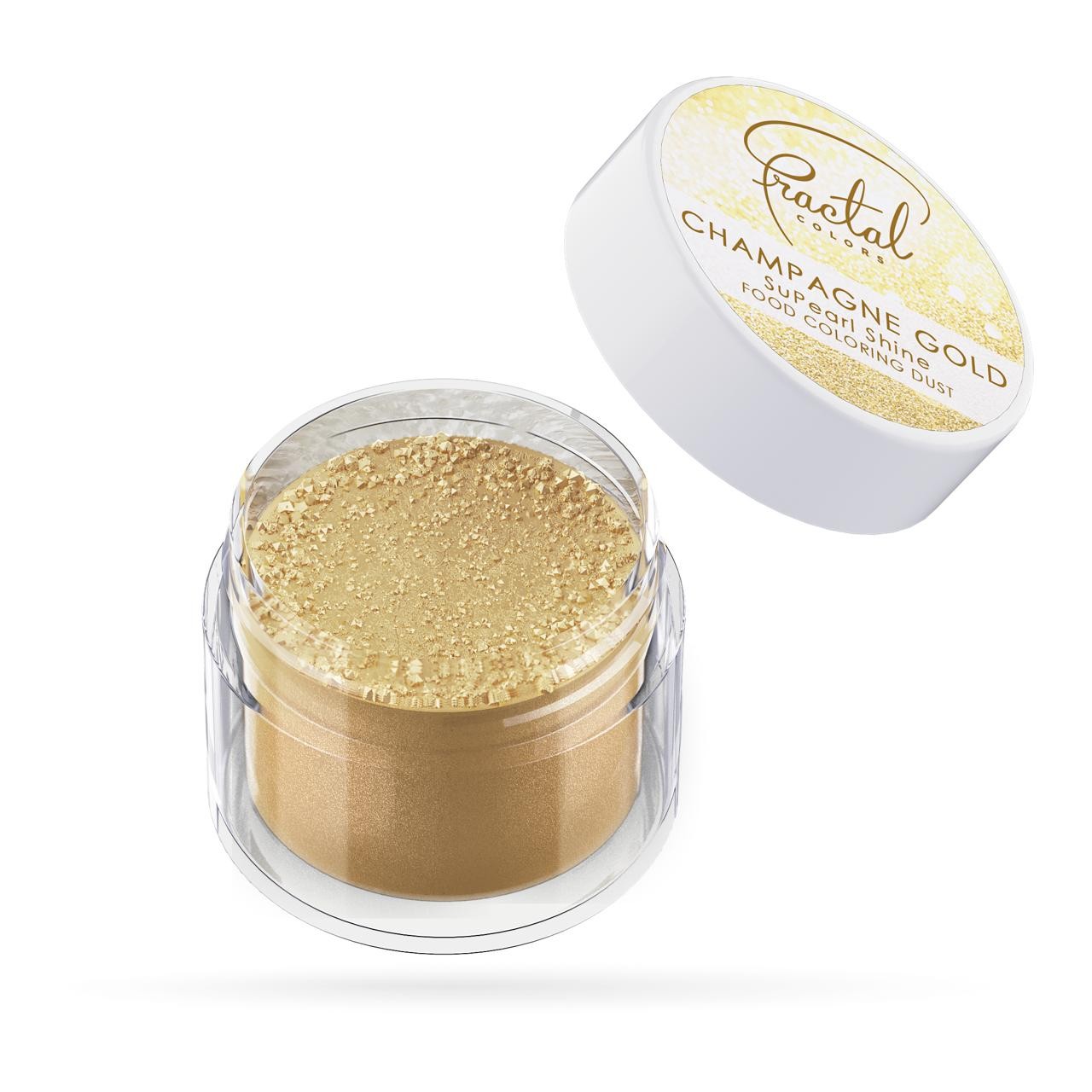 Fractal Champagne Gold Aranysárga Selyempor Étel dekorációs porfesték 3 g
