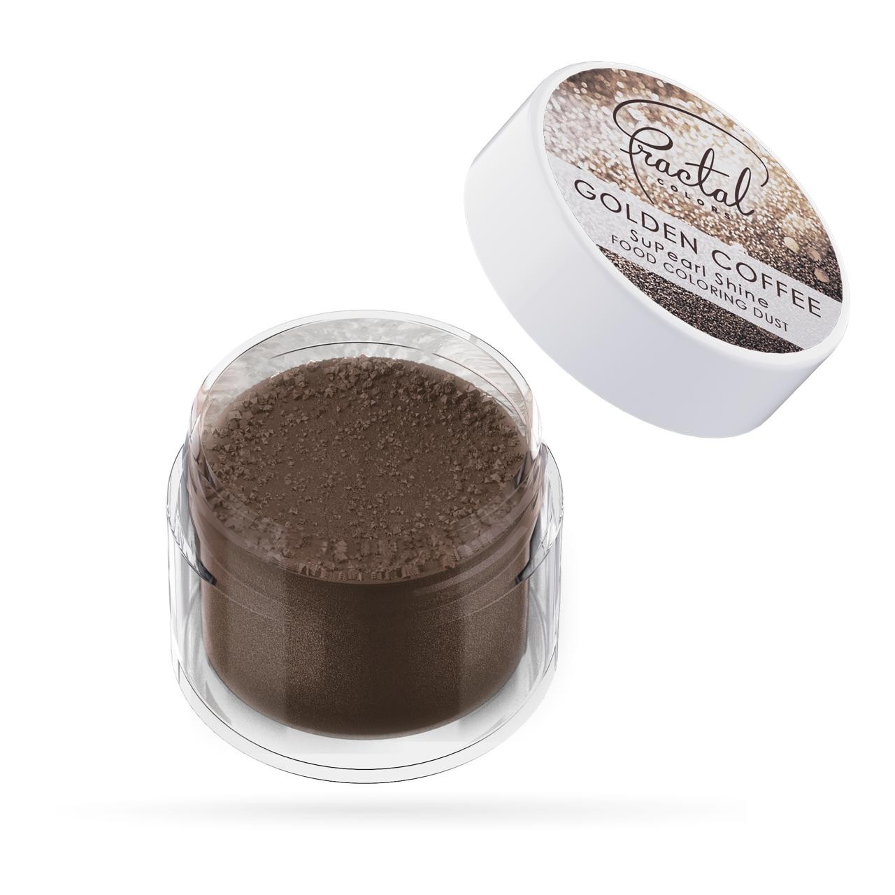 Fractal Golden Coffee Aranyló Kávé Selyempor Ételfesték 2.5 g