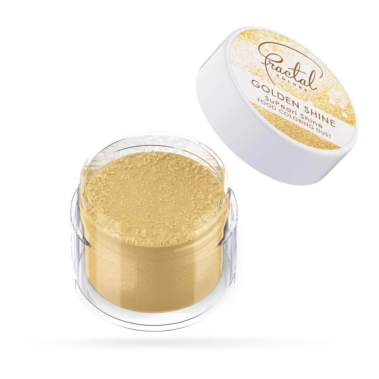 Fractal Golden Shine Aranyhomok Selyempor Étel dekorációs porfesték 3.5 g