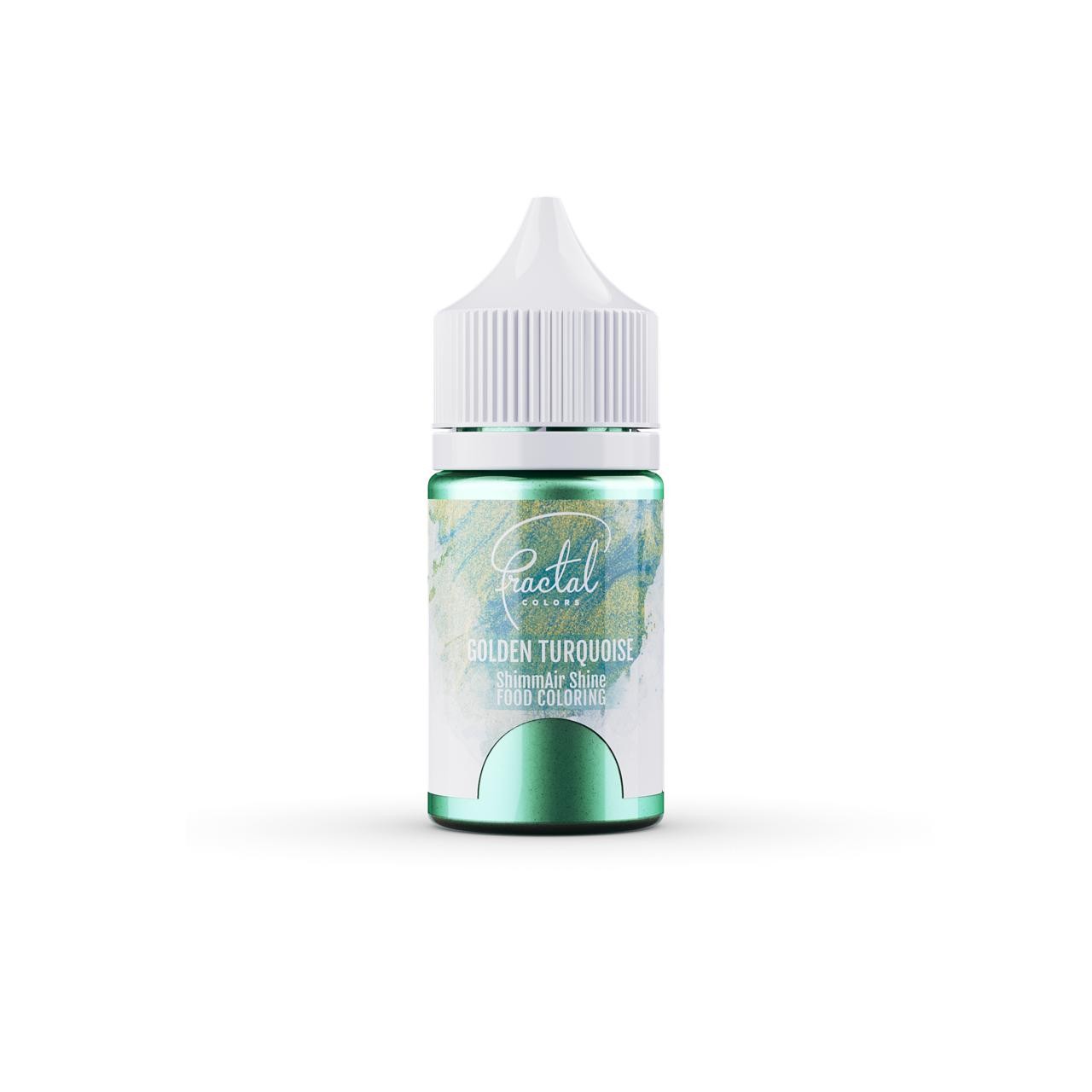 Fractal Golden Turquoise Arany Türkiz Selyemfényű Folyékony Ételfesték 33 g