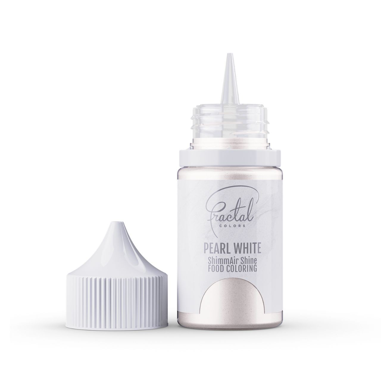 Fractal Pearl White Gyöngyház Fehér Selyemfényű Folyékony Ételfesték 33 g