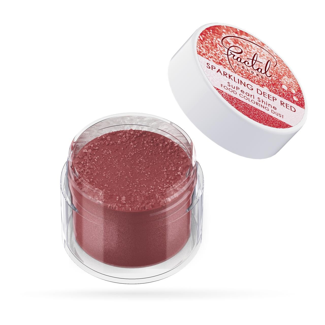 Fractal Sparkling Deep Red Szikrázó Vörös Selyempor ételfesték 3.5 g