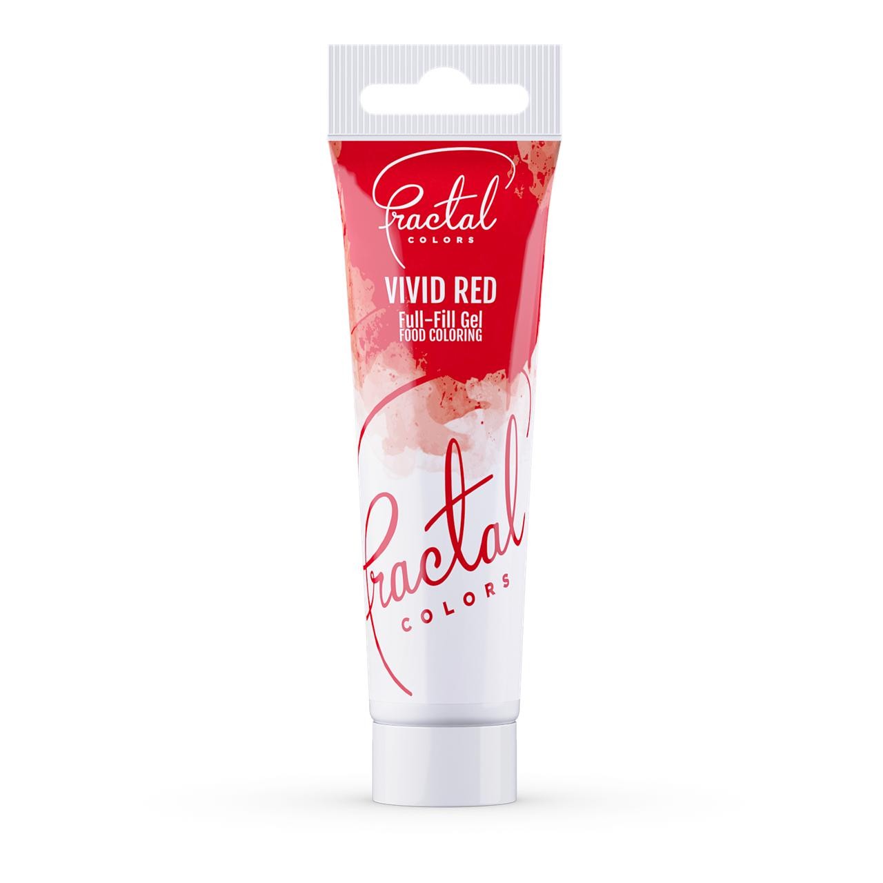 Fractal Vivid Red Élénkpiros Ételfesték gél 30 g