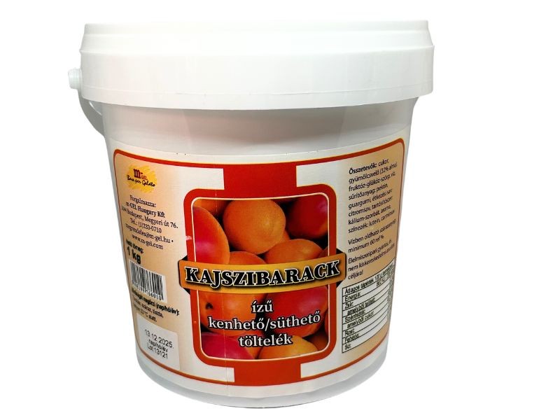 Kajszibarack ízű kenhető/süthető töltelék 1 kg