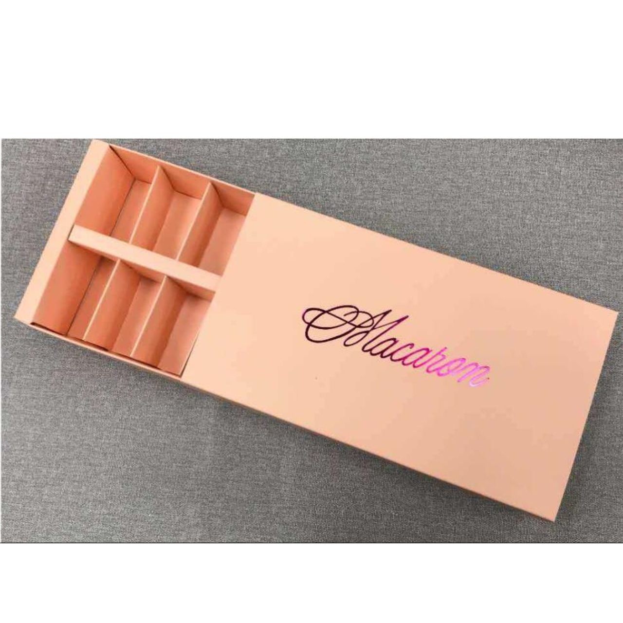 Macaron tartó doboz 12 db-os Rózsaszín 1 db