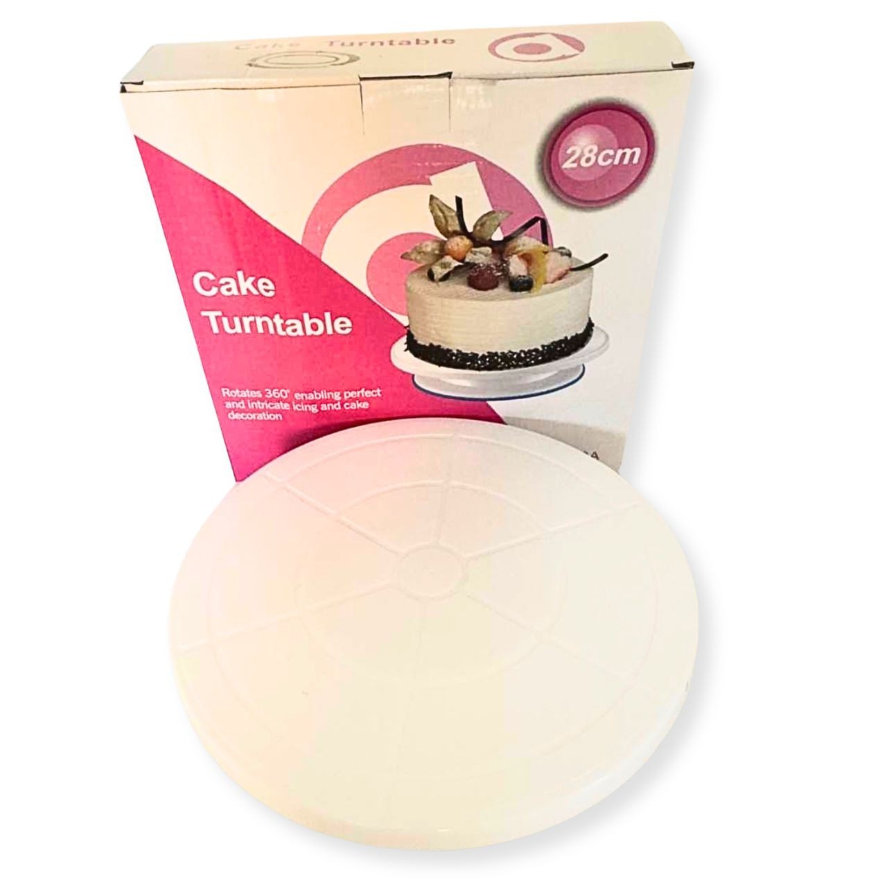 Műanyag Forgatható Tortadíszítő állvány - Kék talpú 1 db