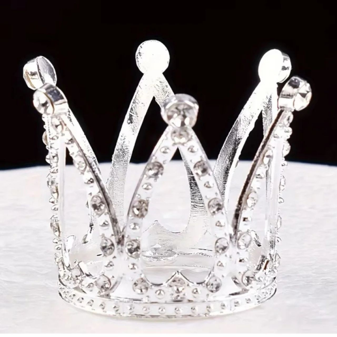 Tortadísz - Ezüst Hercegnő Korona 1 db