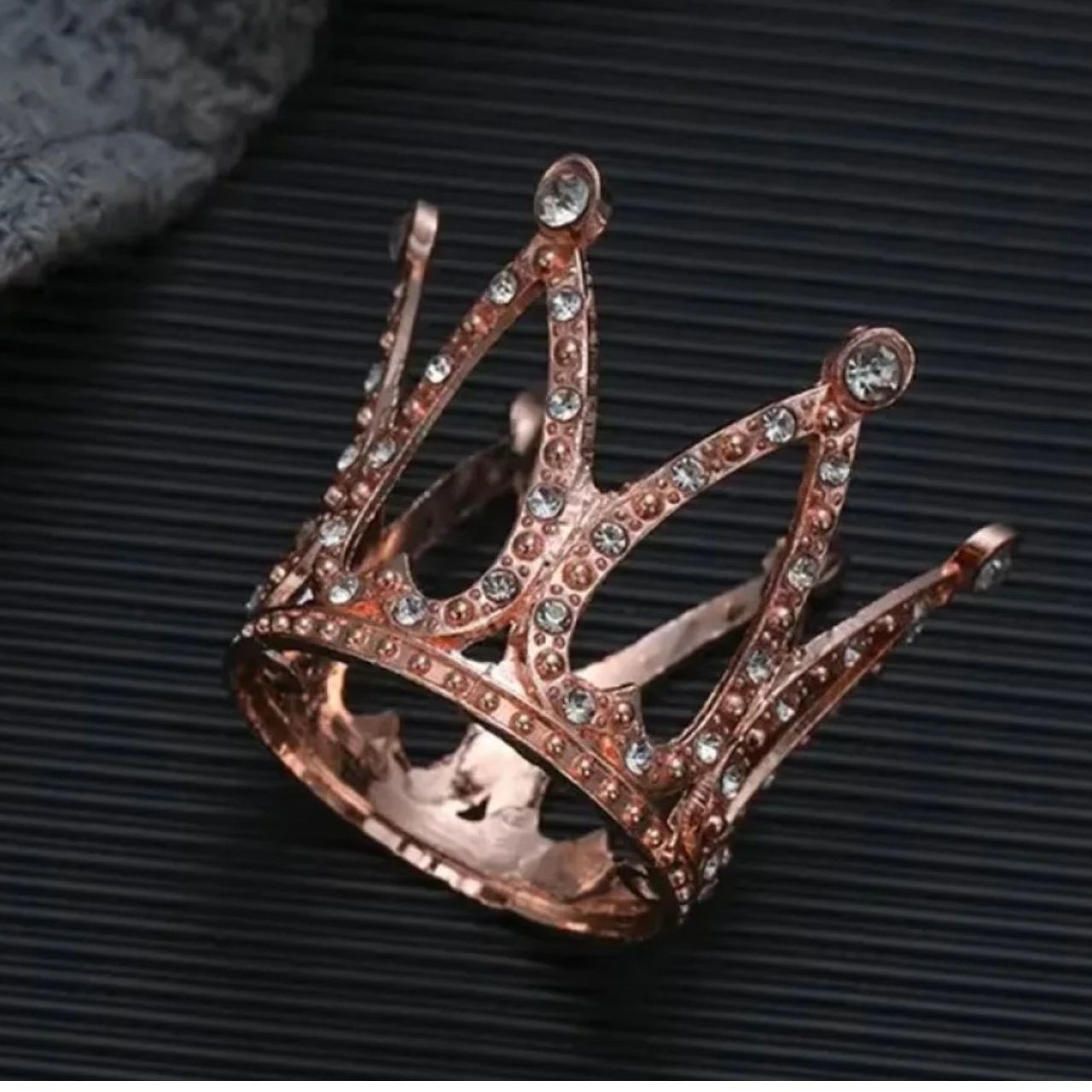 Tortadísz - Rosegold Hercegnő Korona 1 db