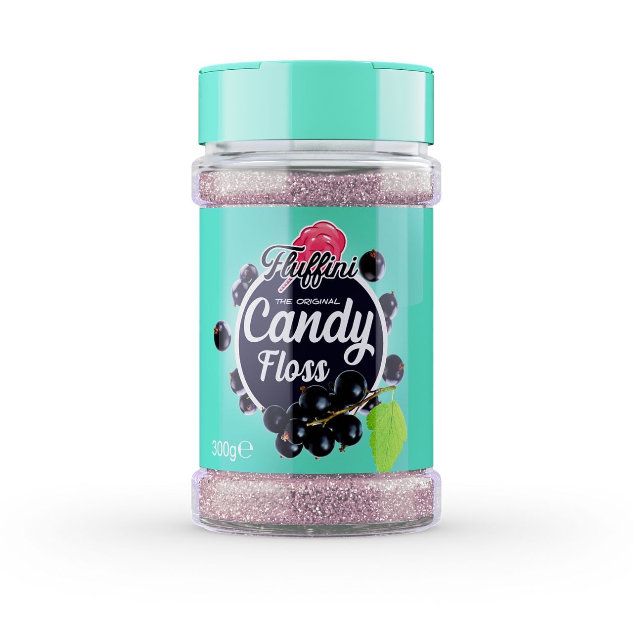 Fluffini Ízesített Vattacukor - Feketeribizli 300 g