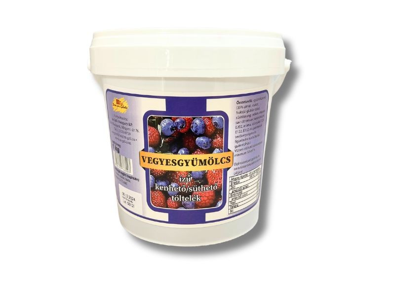 Vegyesgyümölcs ízű kenhető/süthető töltelék 1 kg