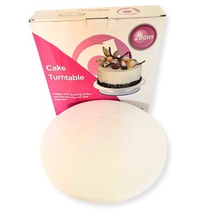 Műanyag Forgatható Tortadíszítő állvány - Kék talpú 1 db