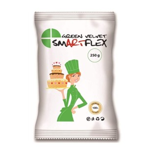Smartflex  Velvet Green Tortadekorációs massza Zöld Fondant 250 g