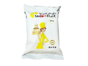Smartflex Yellow Velvet Tortadekorációs massza Citromsárga Fondant 250 g