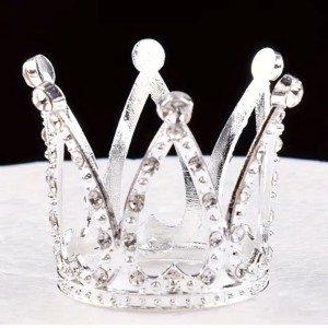 Tortadísz - Ezüst Hercegnő Korona 1 db